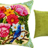 Needlepoint Pillow Kit "Nightingale in Flowers"