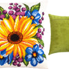 Needlepoint Pillow Kit "Sunflower among flowers"