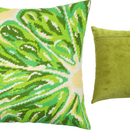 Needlepoint Pillow Kit "Lime Slice"