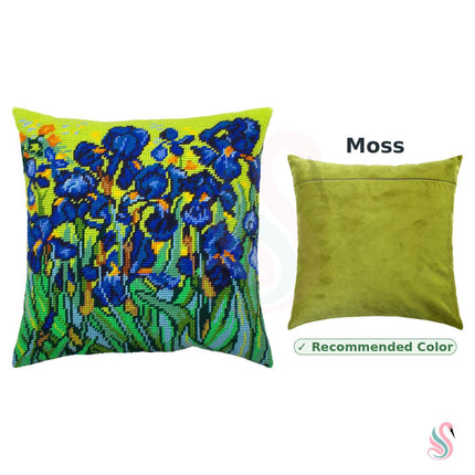 Needlepoint Pillow Kit "Irises"