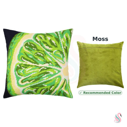 Needlepoint Pillow Kit "Lime Slice"