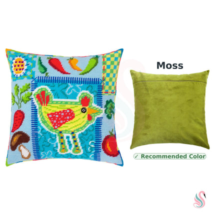Needlepoint Pillow Kit "Rustic Kitchen Charm"