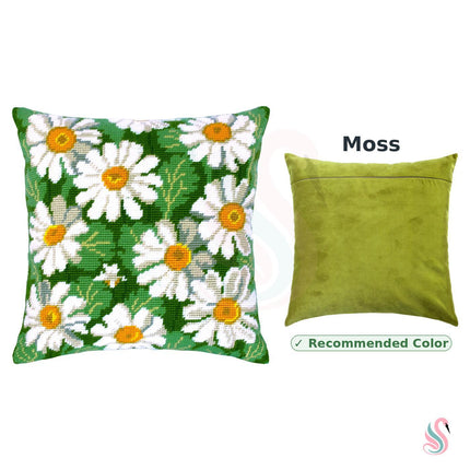 Needlepoint Pillow Kit "Daisies"