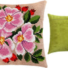 Cross Stitch Pillow Kit "Dog Rose"