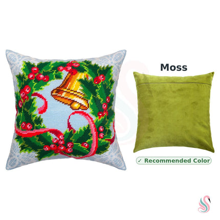 Needlepoint Pillow Kit "Advent Wreath"