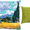 Needlepoint Pillow Kit "Wheat Field with Cypresses"
