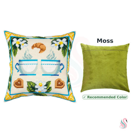 Needlepoint Pillow Kit "Lemon Tea"