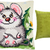 Cross Stitch Pillow Kit "Funny Mouse"