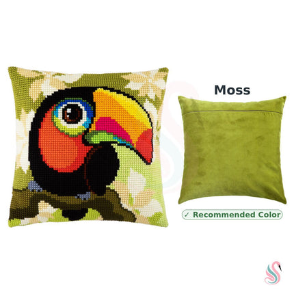 Cross Stitch Pillow Kit "Toucan"