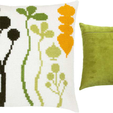 Cross Stitch Pillow Kit "Natures lines"