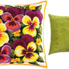 Needlepoint Pillow Kit "Violas"