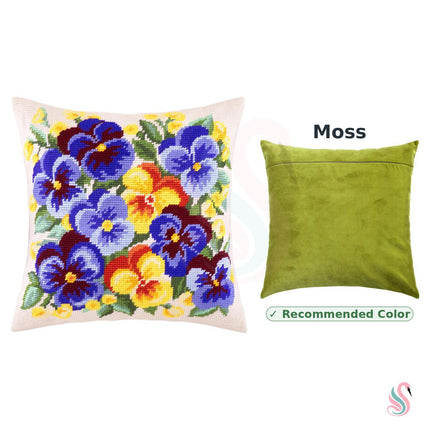 Needlepoint Pillow Kit "Spring Flowers"