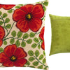 Needlepoint Pillow Kit "Red Flowers"