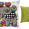 Needlepoint Pillow Kit "Elephant and Owls"