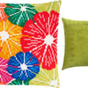 Cross Stitch Pillow Kit "Rainbow of Flowers"