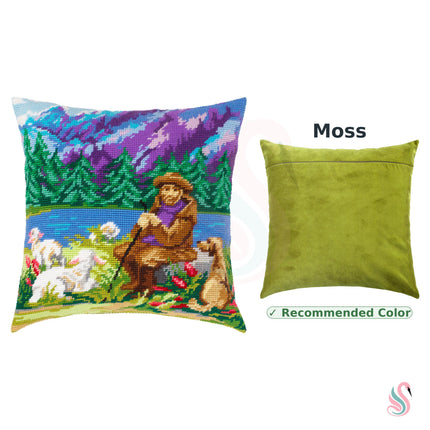 Needlepoint Pillow Kit "Blue Mountains"