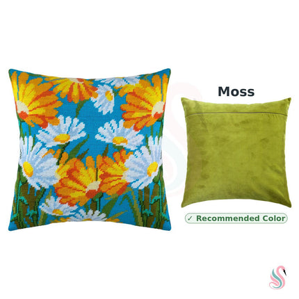 Needlepoint Pillow Kit "Daisies"