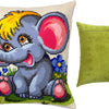 Needlepoint Pillow Kit "Funny Elephant"