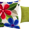 Cross Stitch Pillow Kit "Fantasy Flowers"