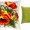 Cross Stitch Pillow Kit "Poppies, C. Klein"