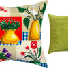 Needlepoint Pillow Kit "Vases and Flowers"