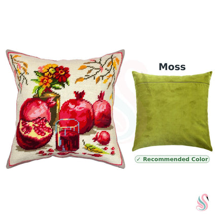 Needlepoint Pillow Kit "Pomegranate Juice"