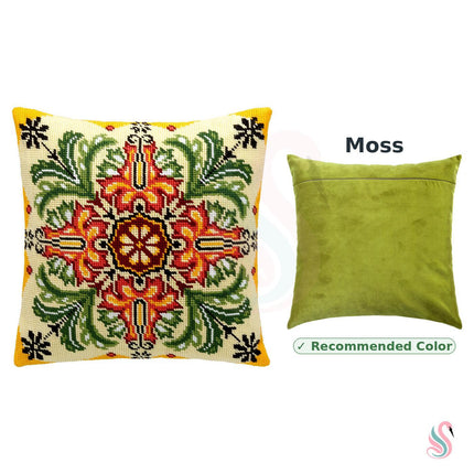 Needlepoint Pillow Kit "Kaleidoscope of Flowers"