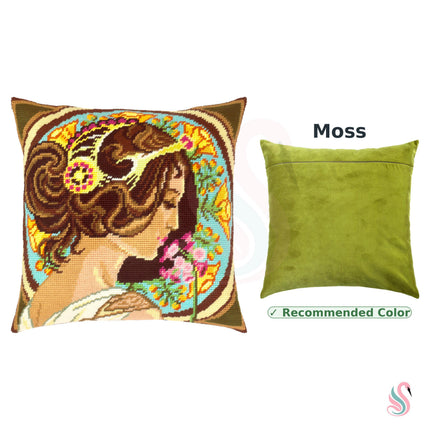 Needlepoint Pillow Kit "Primrose"