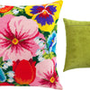 Needlepoint Pillow Kit "Flower Bed"
