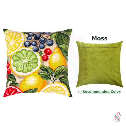 Needlepoint Pillow Kit "Fruit fiesta"
