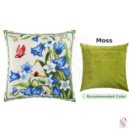 Needlepoint Pillow Kit "Bellflowers"