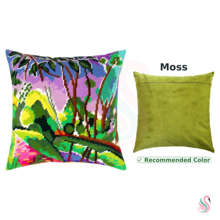Needlepoint Pillow Kit "The Riverbank"