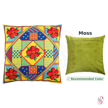 Needlepoint Pillow Kit "Flowers"