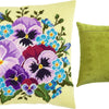 Needlepoint Pillow Kit "Bouquet of Pansies"