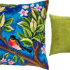 Needlepoint Pillow Kit "Bullfinch. Tree"