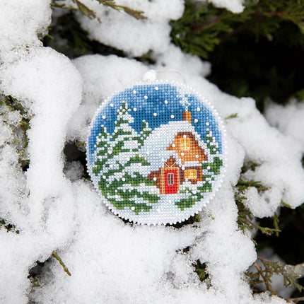 DIY Cross stitch kit "Winter evening"