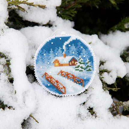 DIY Cross stitch kit "Winter evening"