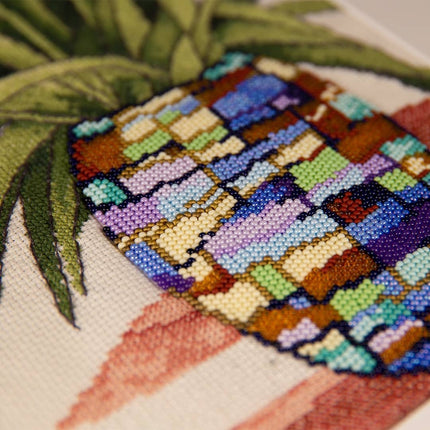DIY Counted Cross Stitch Kit "Sky-blue tulips"