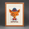 Counted Cross Stitch Kit "Owl-hipster"