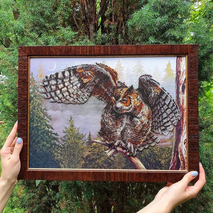 DIY Beadwork kit "Wise bird"