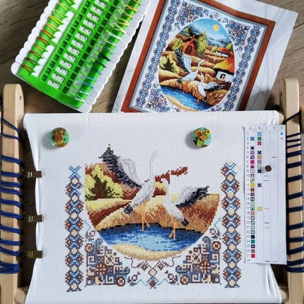 Counted Cross Stitch Kit "On water meadows"