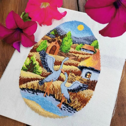 Counted Cross Stitch Kit "On water meadows"