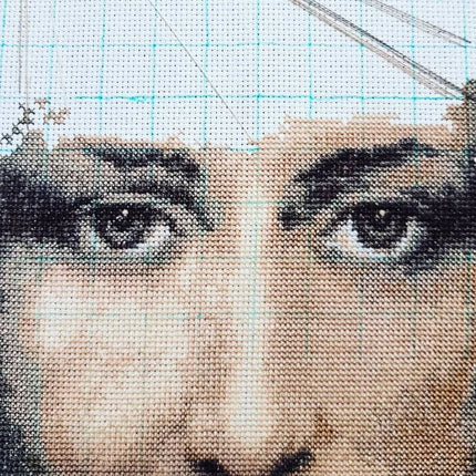 DIY Counted Cross Stitch Kit "Sacred relic of Christians - Turin Shroud - truthful image of Our Lord Jesus Christ"