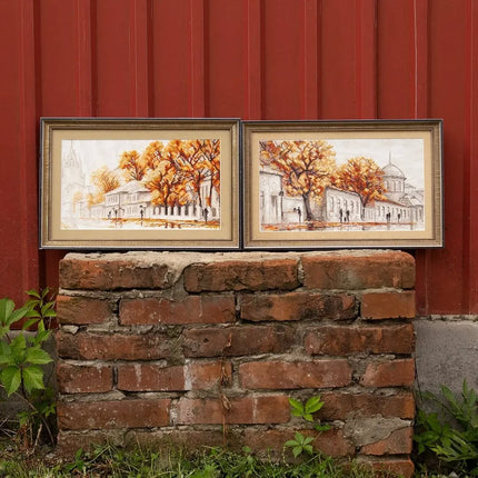 DIY Counted Cross Stitch Kit "Rainy day"