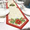 DIY Table Runner kit "Christmas flower", Bead Embroidery Kit, Handmade table runner