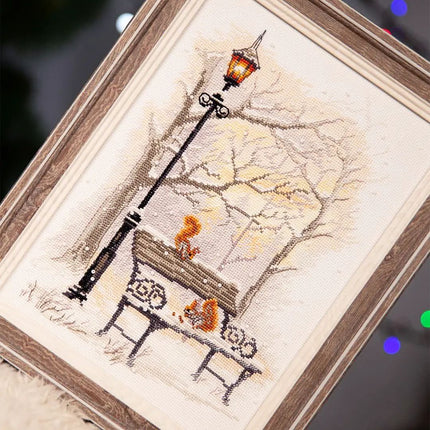 DIY Counted Cross Stitch Kit "In the winter park"