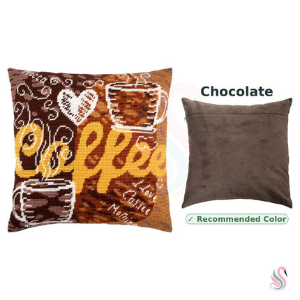 Needlepoint Pillow Kit "Coffee"