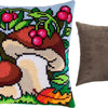 Cross Stitch Pillow Kit "Mushrooms"