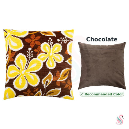 Needlepoint Pillow Kit "Yellow Flowers"