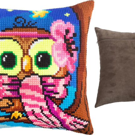 Cross Stitch Pillow Kit "Little Owl"